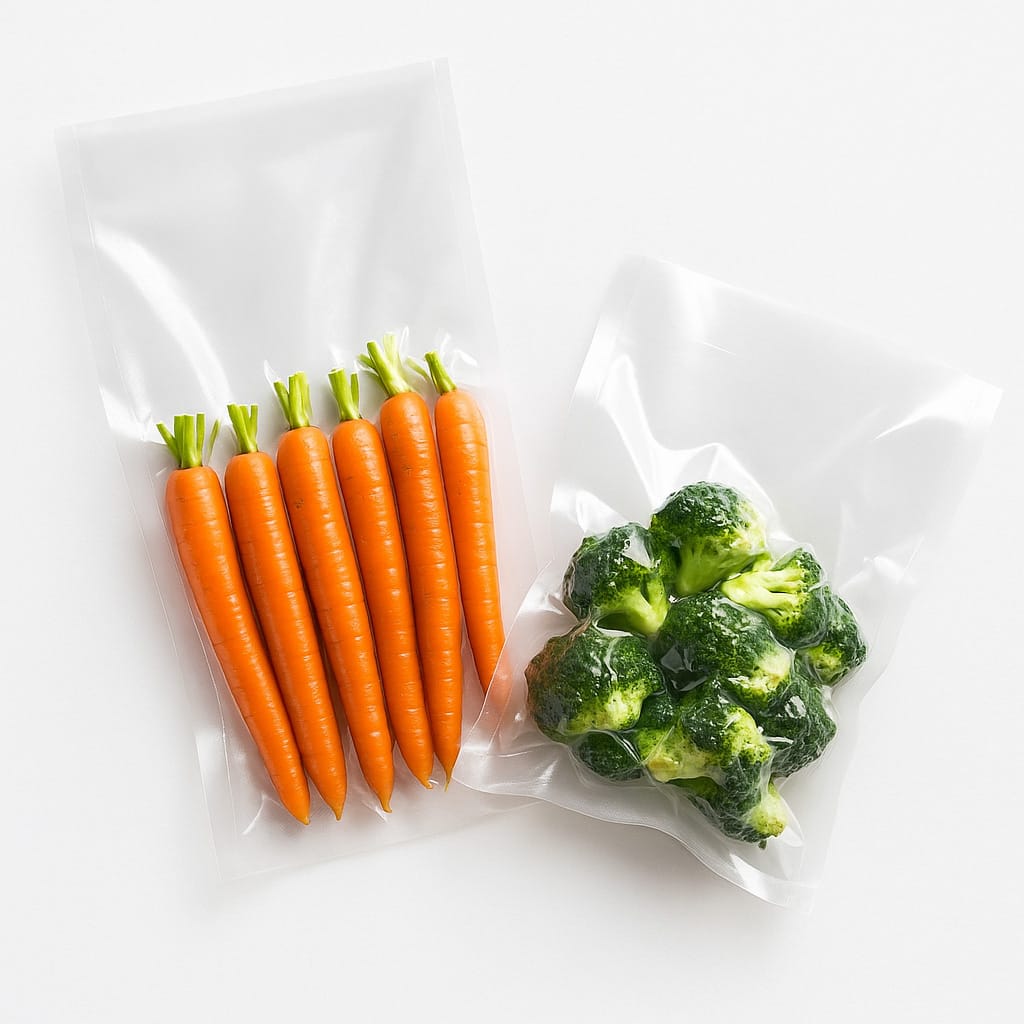 Vacuumverpakking voor kaas, groenten en fruit
